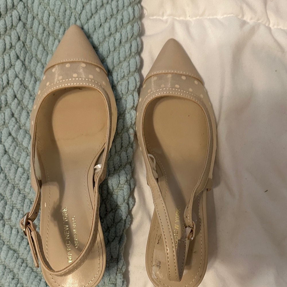 Marc Jacobs Cream Slingback Heels